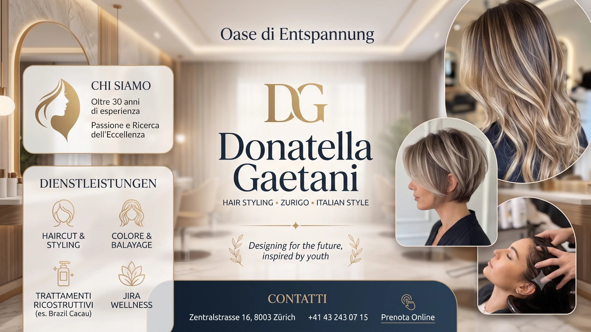 Donatella Gaetani Hair Styling Salon Zurich